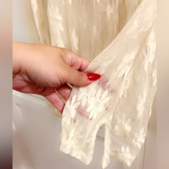 Free People Floral Lace Top - Picture 4 of 6